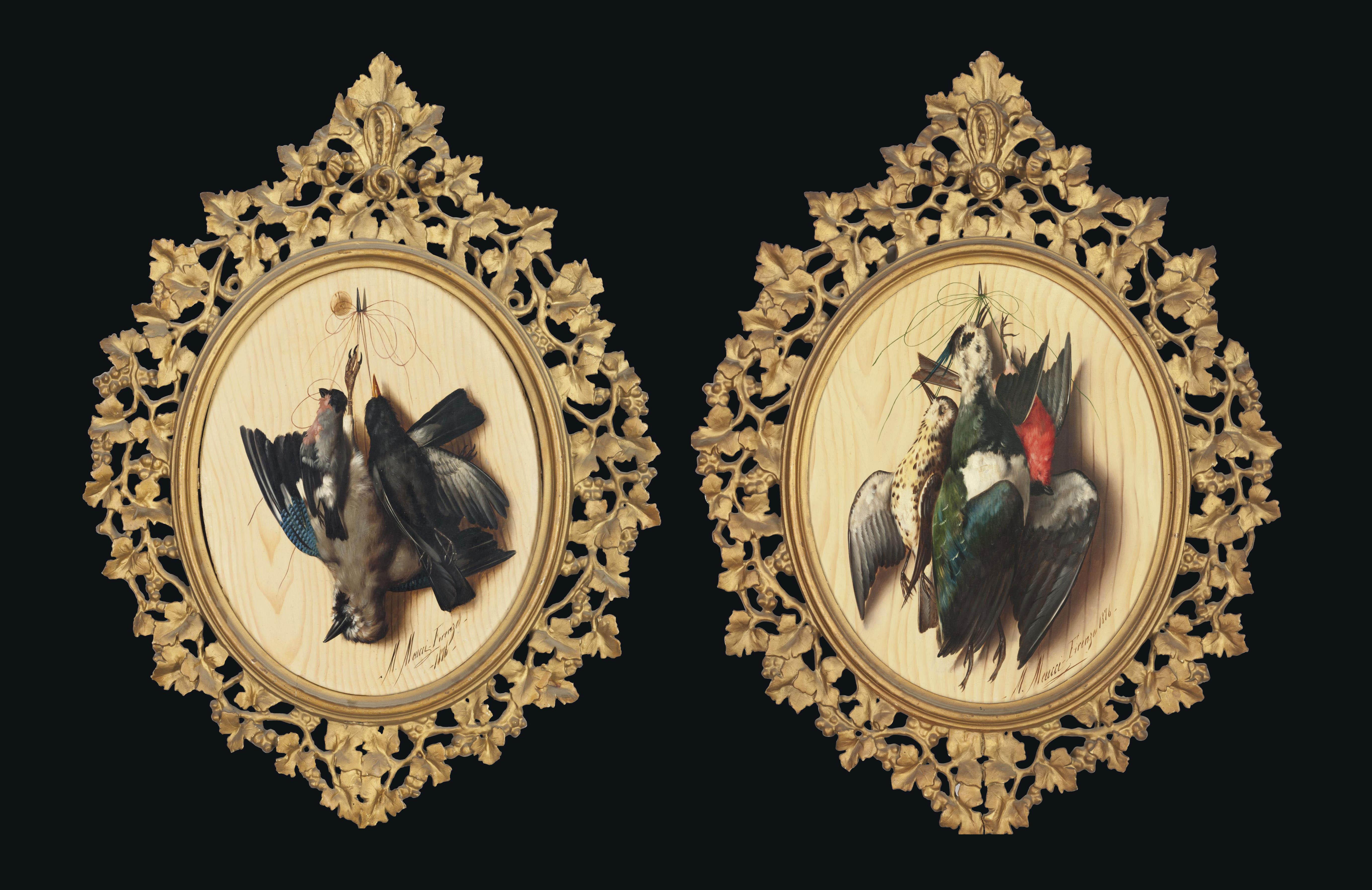 Michaelangelo Meucci - Hanging birds