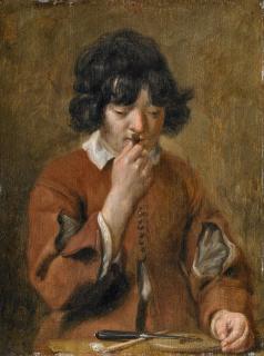 Michaelina Wautier - Knabe mit Tabak.