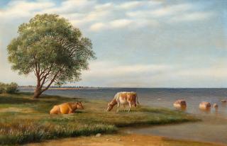 Michail Konstantinovits Klodt - Cows By The Shore.