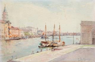 Michail Stepanovich Tkatchenko - Grand Canal, Venice.