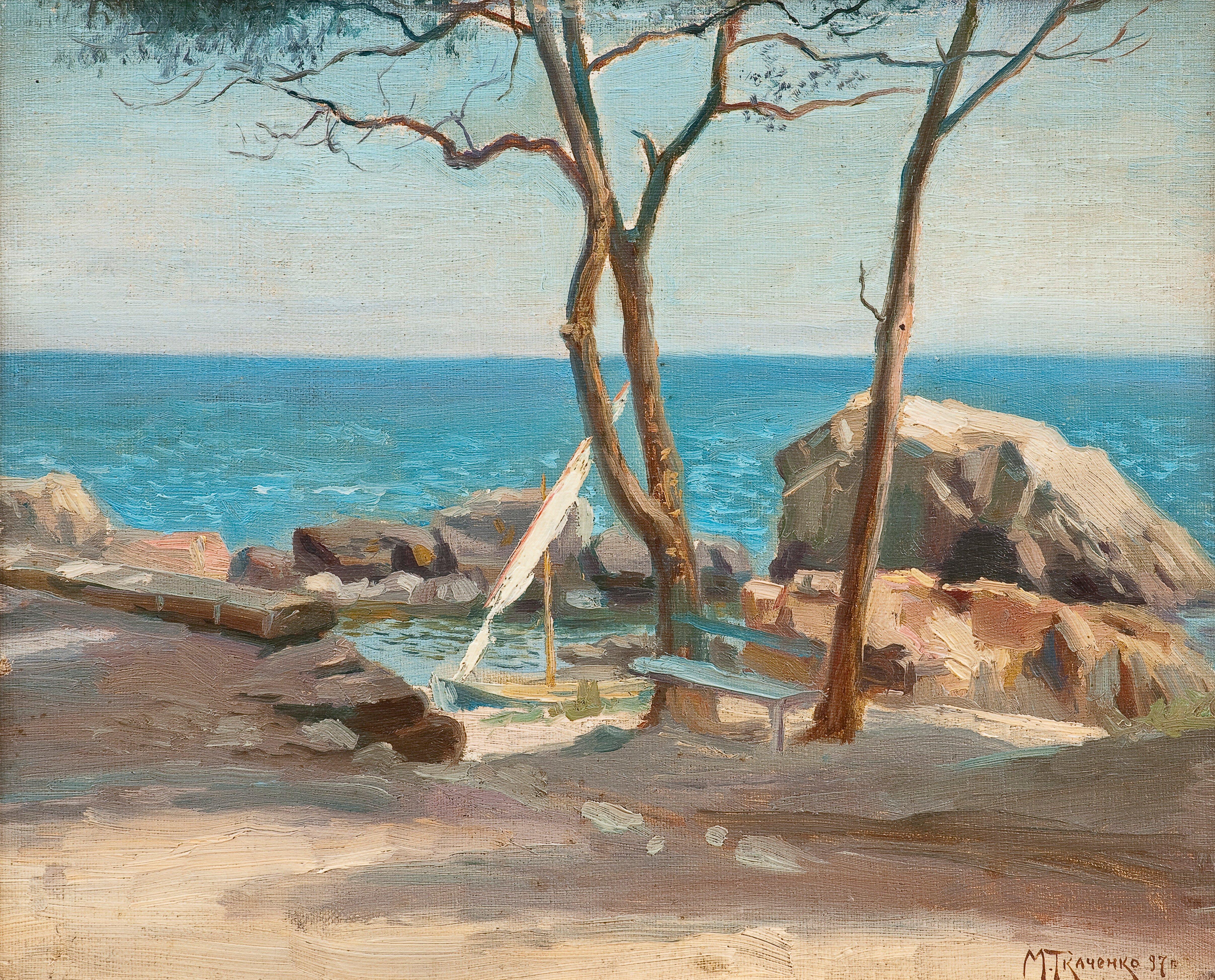 Michail Stepanovich Tkatchenko - Sailing Boat.