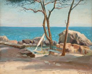 Michail Stepanovich Tkatchenko - Sailing Boat.