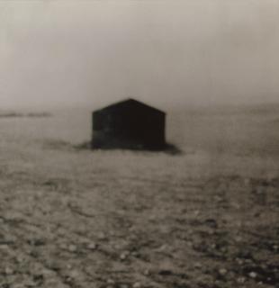 Michal Rovner - Outside #7, (Bedouin House in Desert), 1991-1992