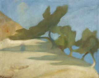 Michalis Economou - Greek trees In A Landscape