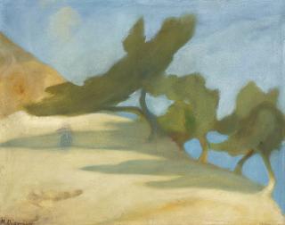 Michalis Economou - Greek trees In A Landscape