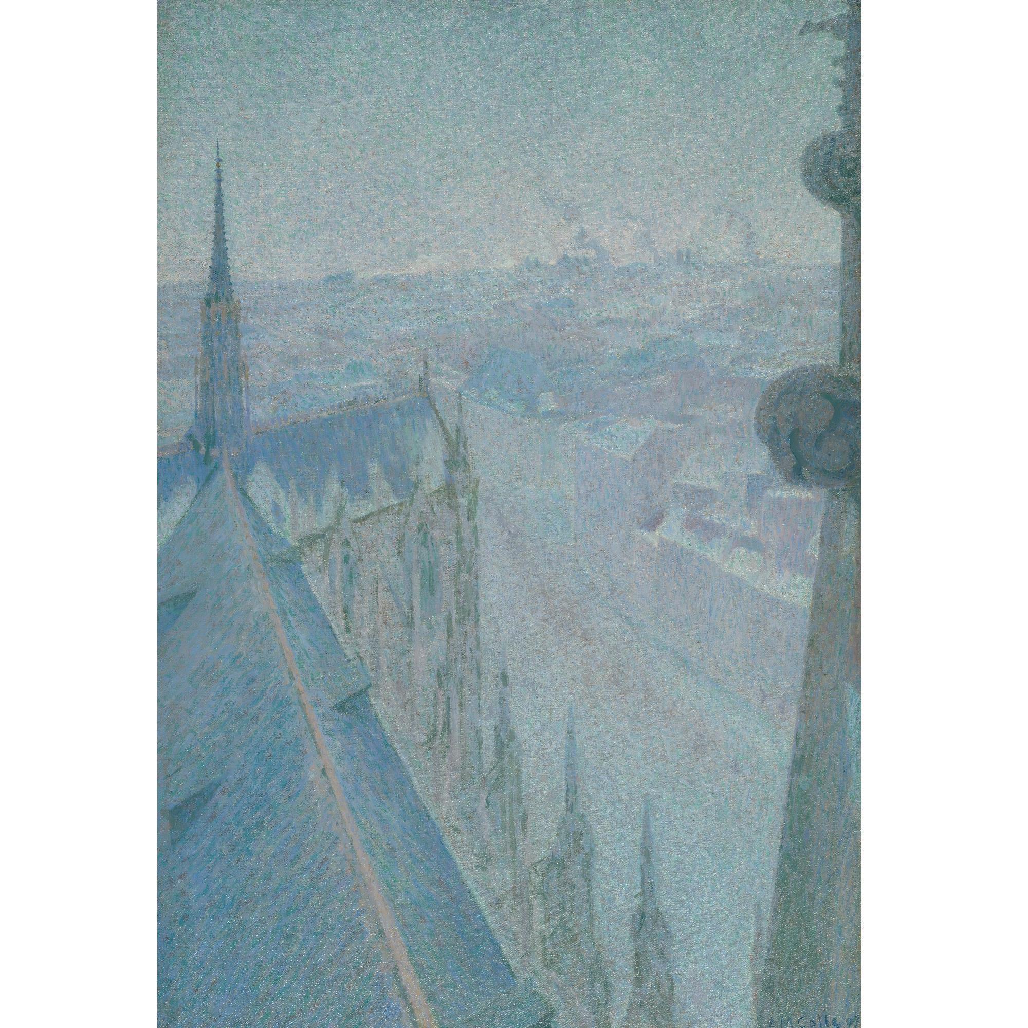 Michel Auguste Collé - Nancy, Vue De La Cathédrale, Saint Eprve (Bleu)