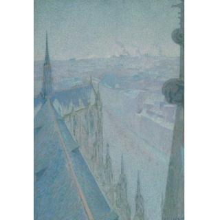 Michel Auguste Collé - Nancy, Vue De La Cathédrale, Saint Eprve (Bleu)