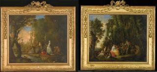 Michel Barthelemy Ollivier - Scènes Galantes Dans Un Parc