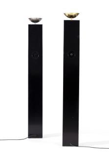 Michel Boyer - Paire de lampadaires, modèle 10582, vers 1979