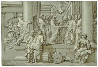 Michel Corneille the Younger - The Marriage of the Virgin, after Nicolas Poussin