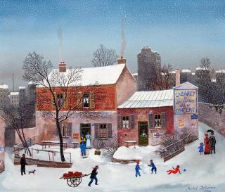 Michel Delacroix - »Le lapin agile sous la neige«.