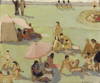 Michel Dureuil - Figures On A Beach