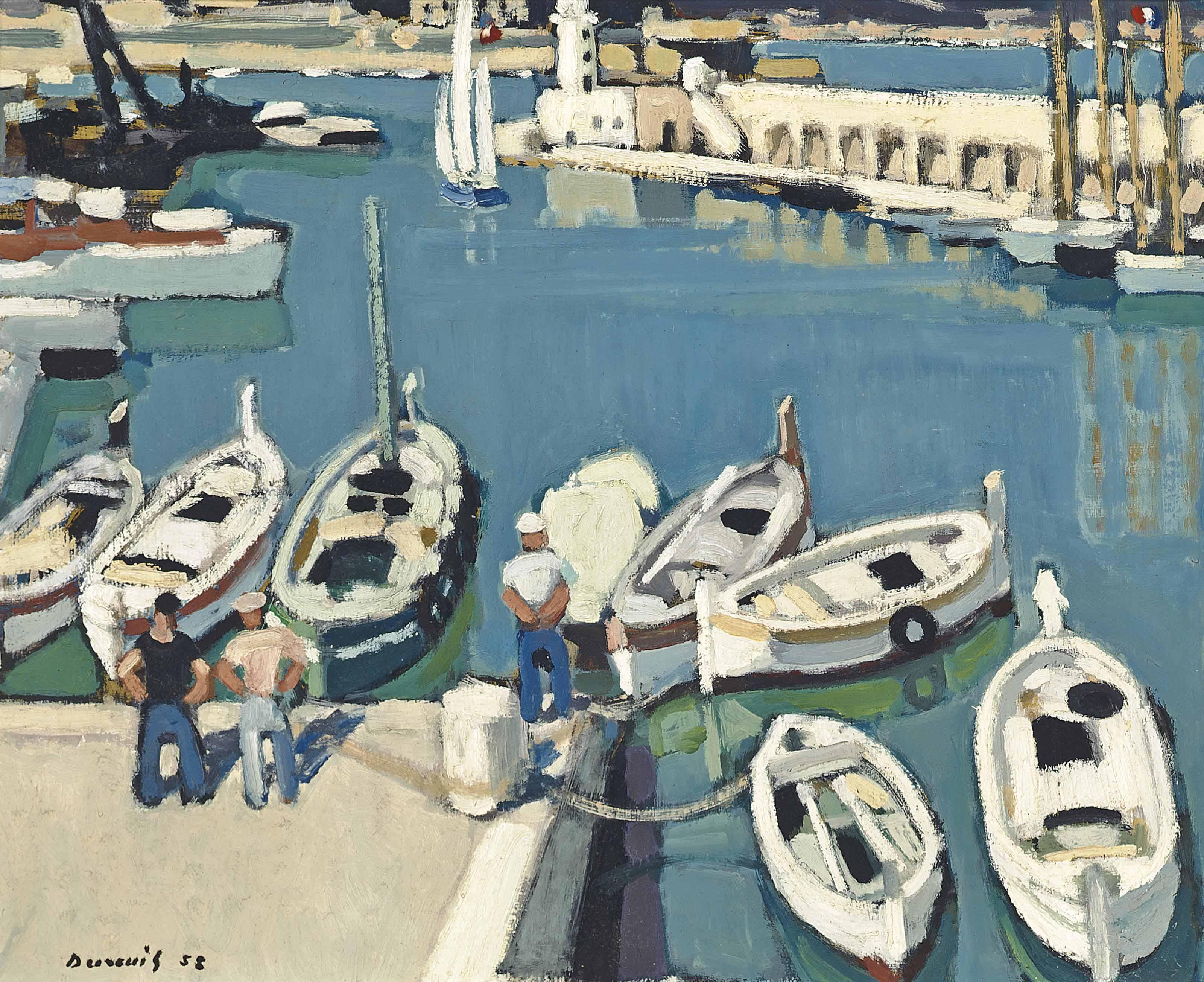 Michel Dureuil - Le port d\'Antibes
