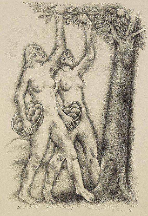 Michel Fingesten - 6 Bll. Pflückerinnen