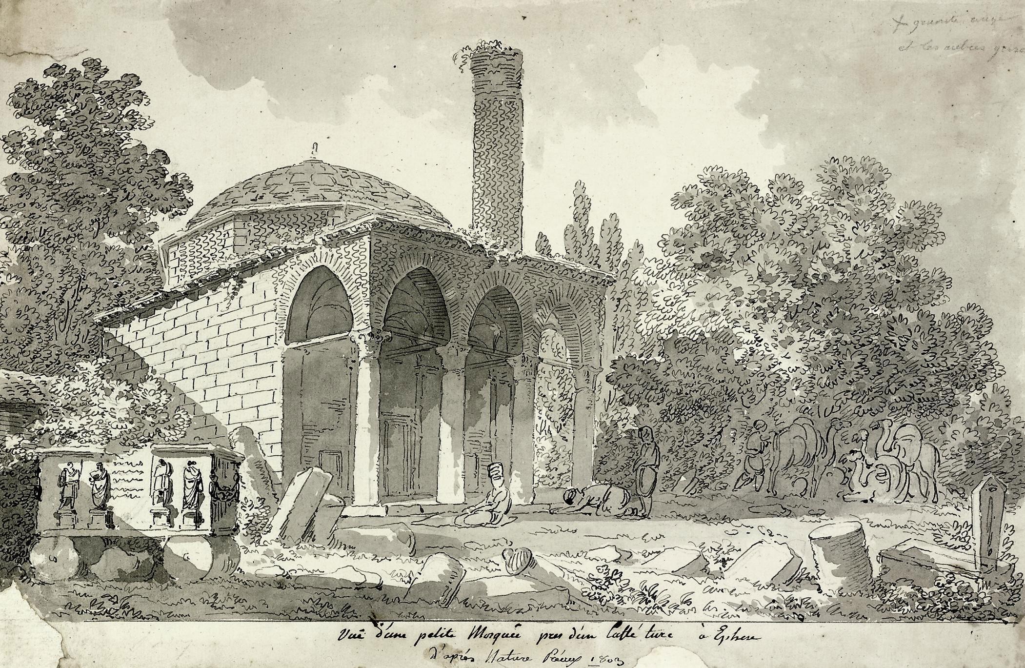 Michel-François Préault - Prayers at a mosque near Ephasus, Turkey