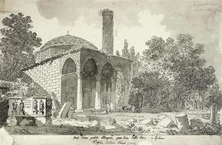 Michel-François Préault - Prayers at a mosque near Ephasus, Turkey