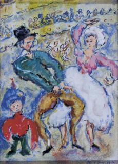 Michel Georges-Michel - Violonniste et danseuse; et Couple de danseurs