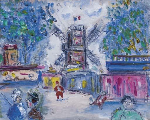 Michel Georges-Michel - Vue de Montmartre; et Vue d\'un couvent en Italie