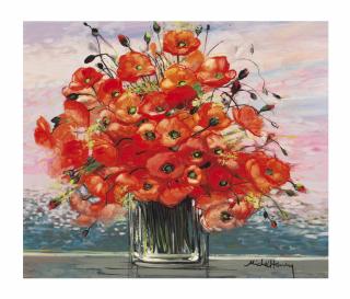 Michel Henry - Still life with flowers