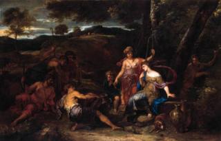 Michel II Corneille - The Meeting of Jacob and Rachel at Haran\'s well