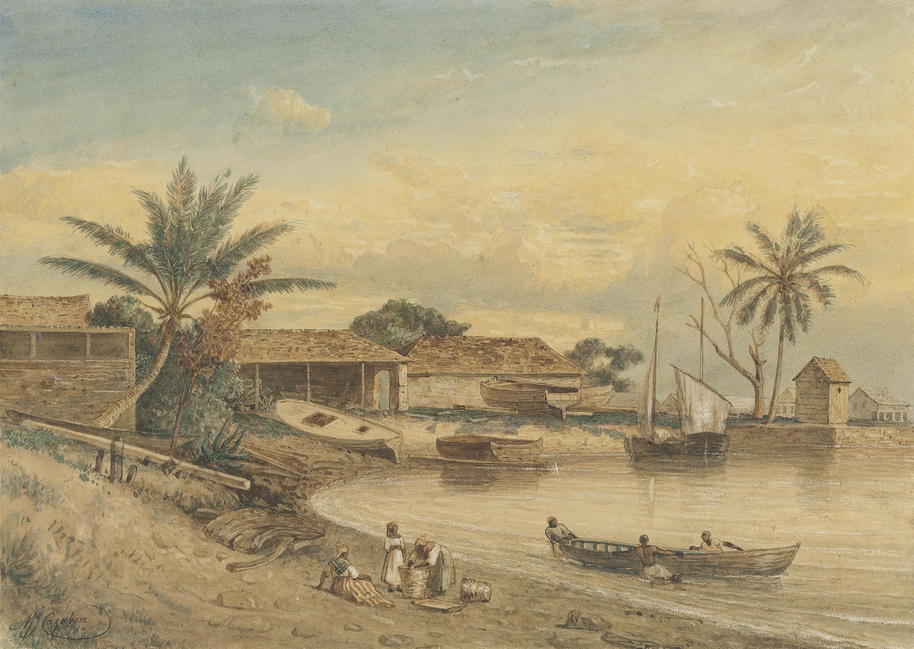 Michel Jean Cazabon - Corbeaux Town, Trinidad