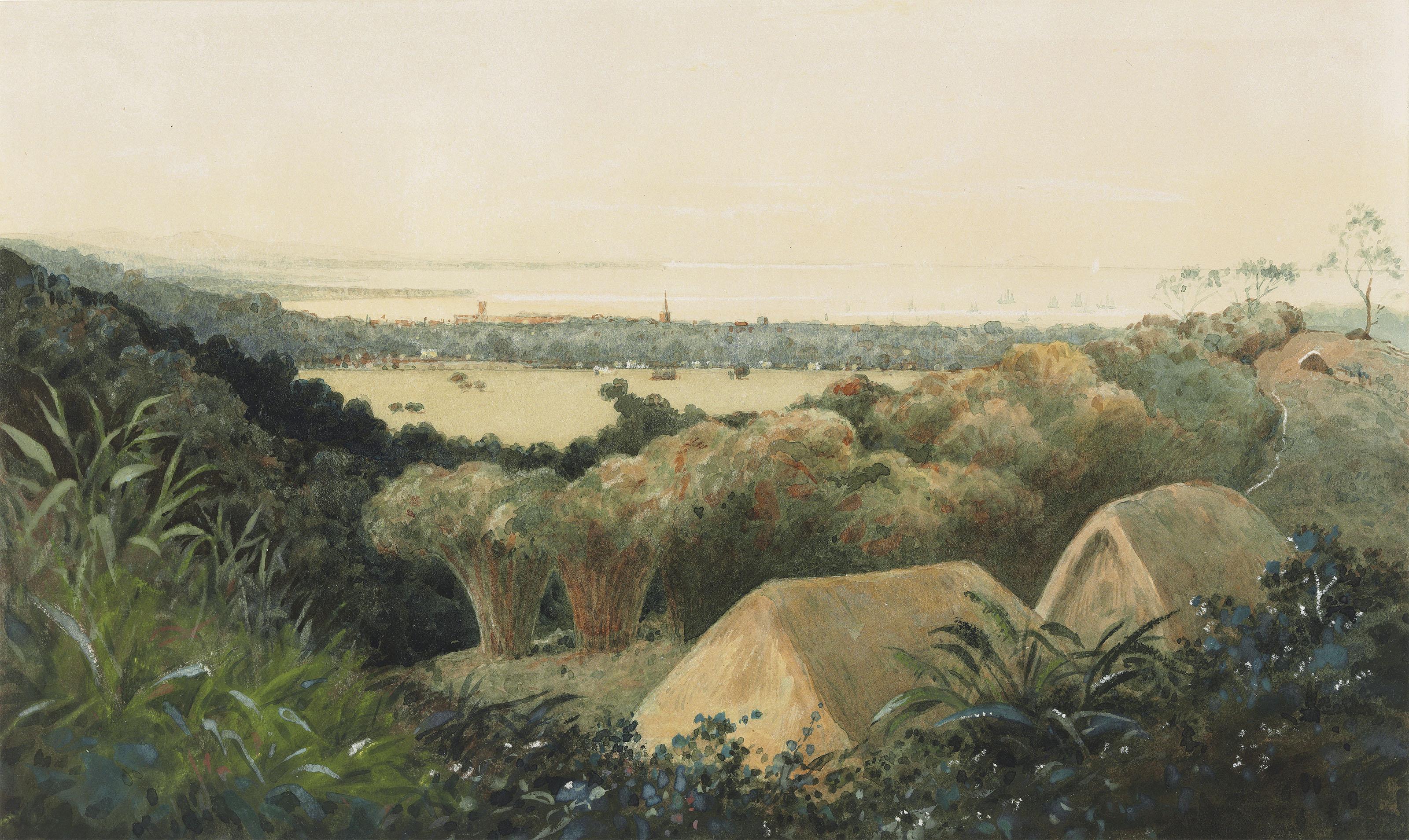 Michel Jean Cazabon - Port of Spain from Cotton Hill