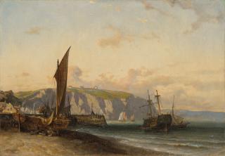 Michel Jean Cazabon - The Beach At Calvados, Normandy