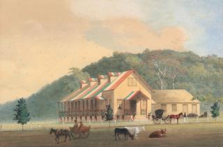 Michel Jean Cazabon - The Tucker Valley Estate house, Trinidad