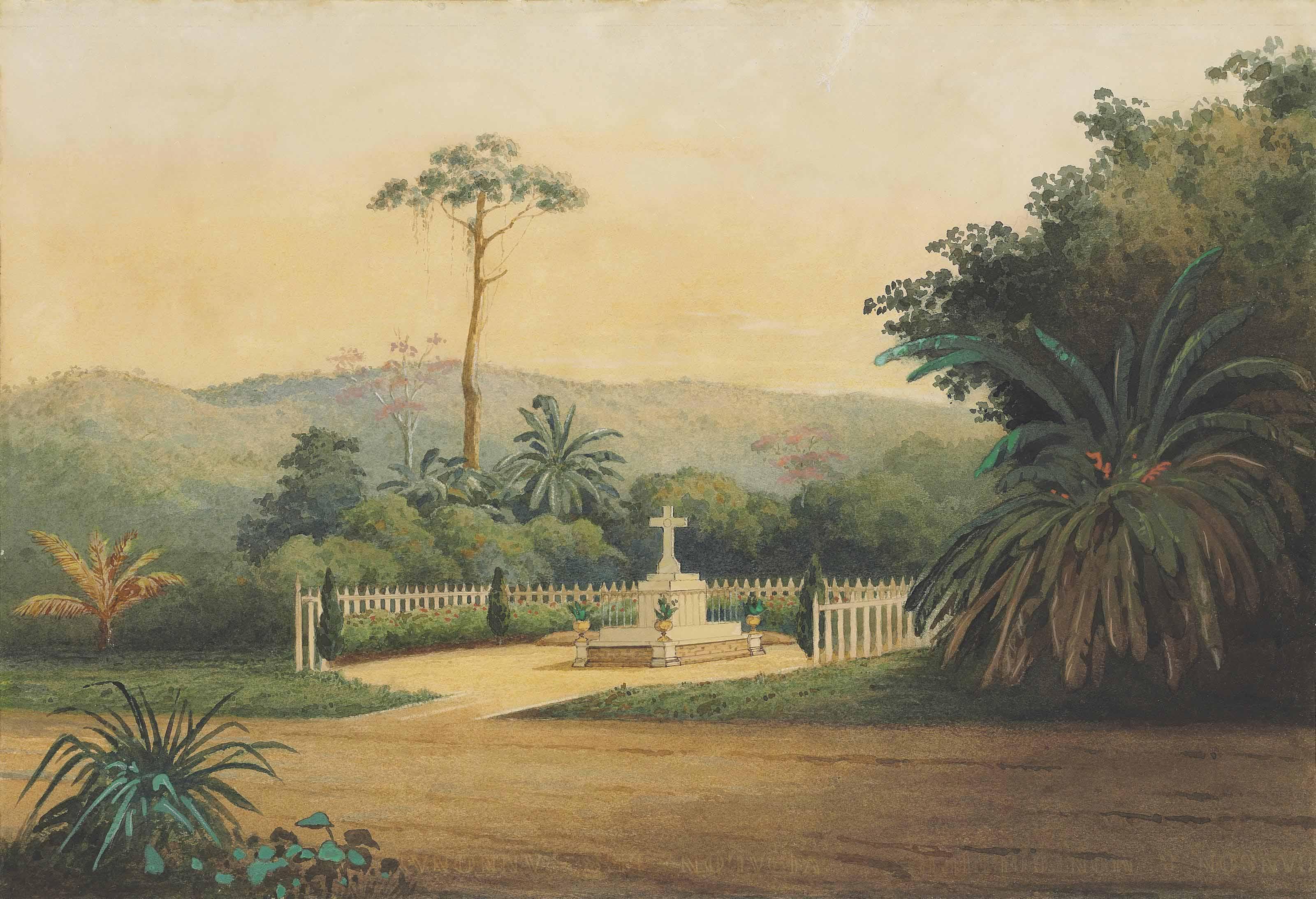 Michel Jean Cazabon - Tomb, Macarique Valley, Trinidad