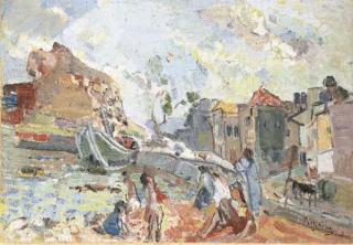 Michel Kikoïne - Le port arabe