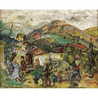 Michel Kikoïne - Paysage D\'Israel