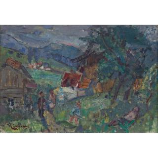 Michel Kikoïne - Village Scene