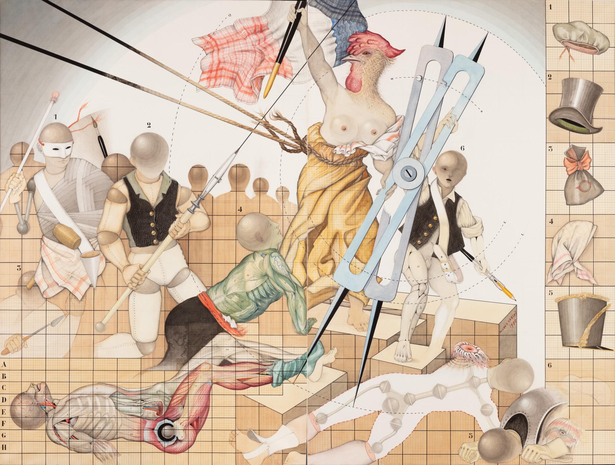 Michel Lablais - Diptyque (La Liberté Guidant Le Peuple)