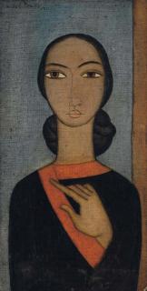 Michel Lablais - Hindoue en sari noir