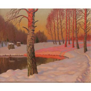 Michel Markinovitch Guermacheff - Winter Sunset