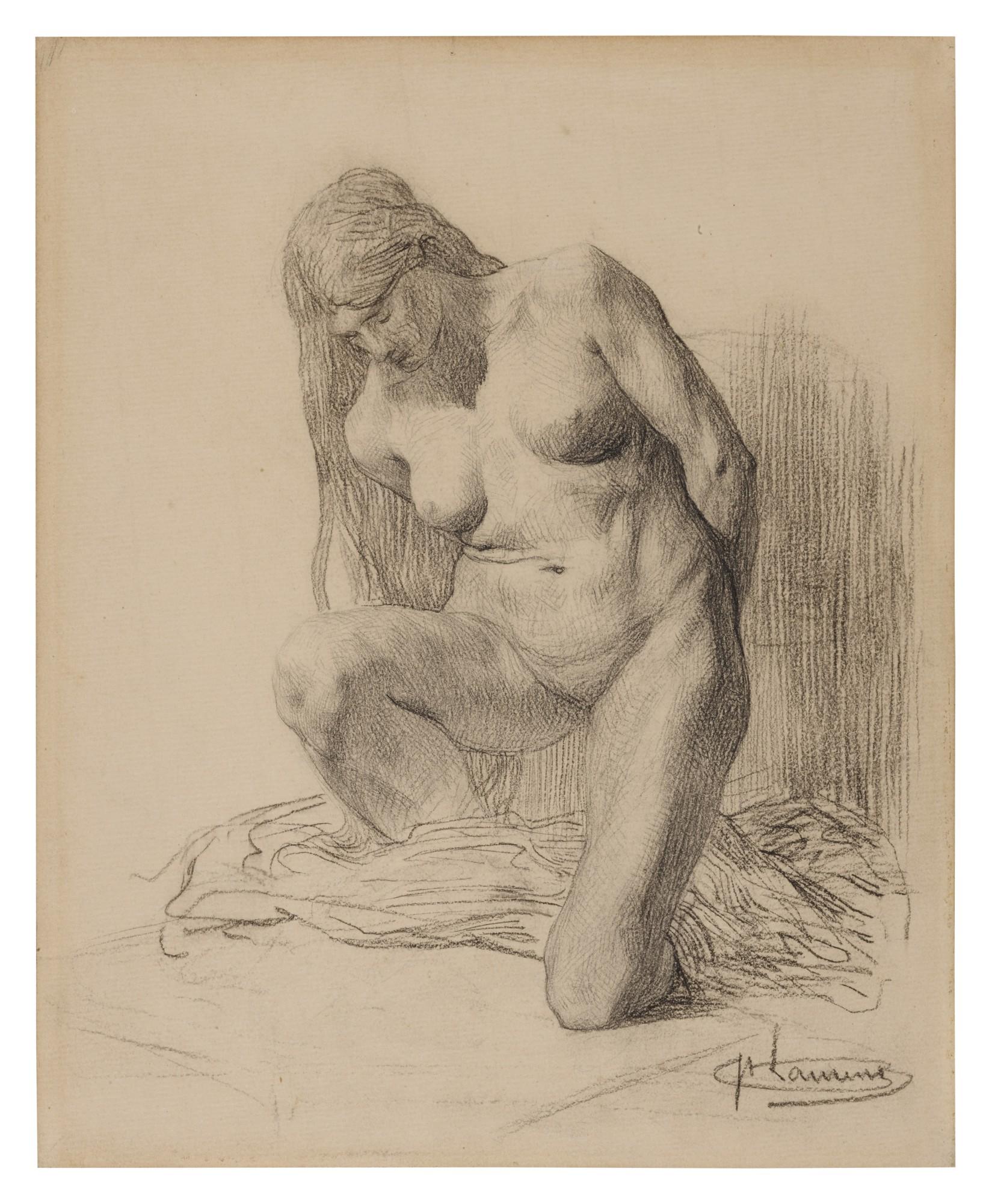 Michel-Martin Drölling - Recto: The Offering Verso: Study of an arm