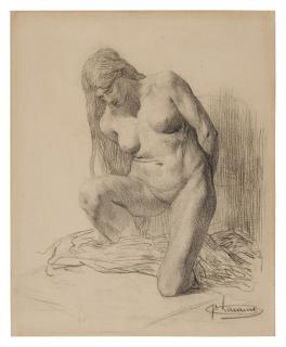 Michel-Martin Drölling - Recto: The Offering Verso: Study of an arm