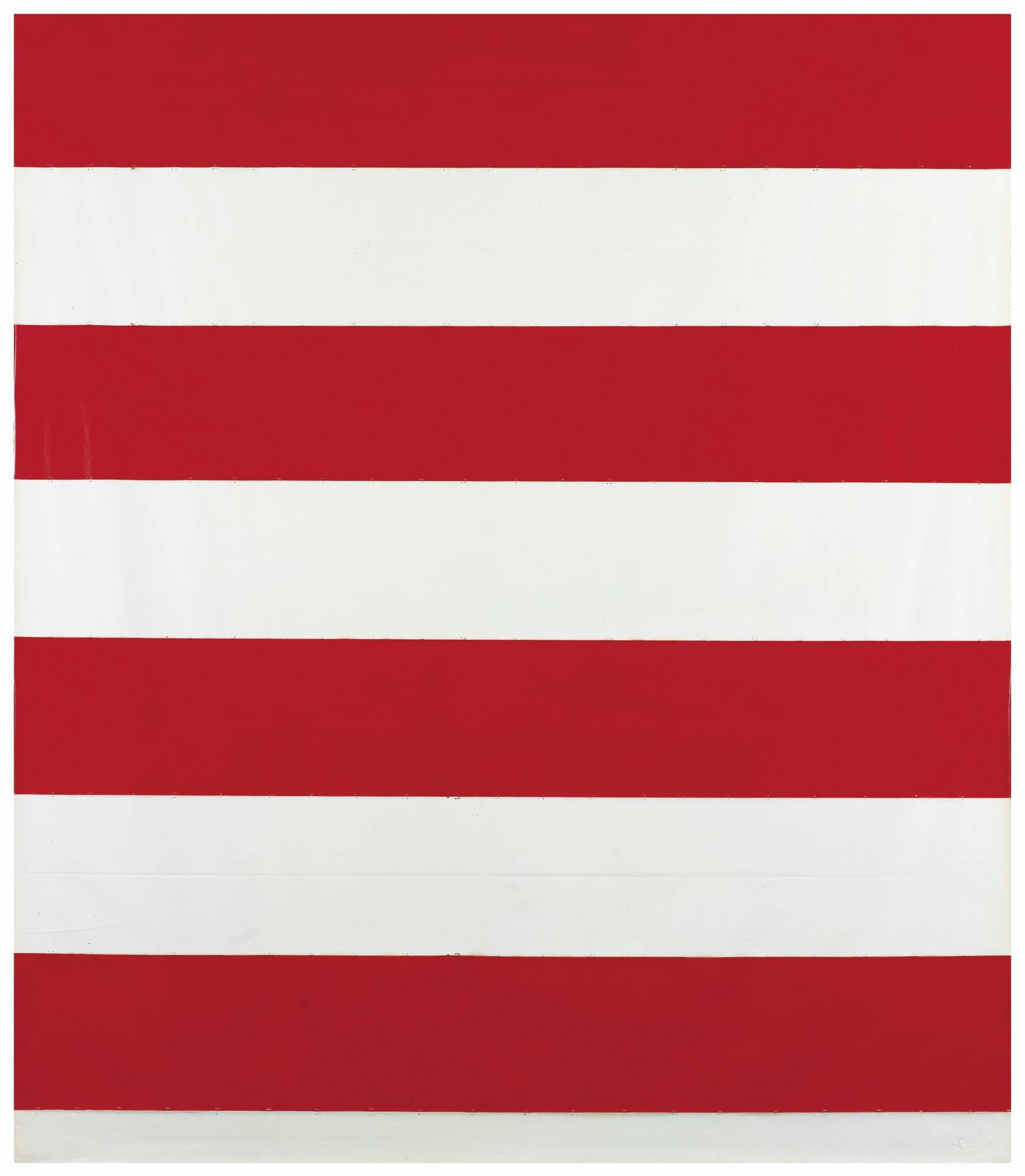 Michel Parmentier - 18 Février 1968Signed, Titled And Dated 18 Fev 1968 On The Back; Gloss Paint On Canvas.