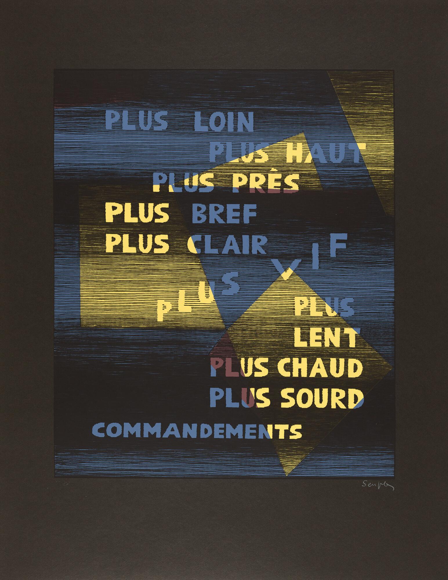 Michel Seuphor - 9 Bll. aus: Intimes entendues.