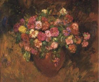 Michel Simonidy - A vase of flowers