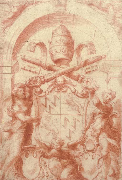 Michelangelo Anselmi - The Arms of Pope Adrian VI