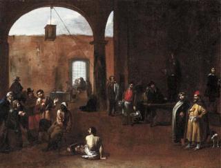 Michelangelo Cerquozzi - Joseph interpreting Dreams