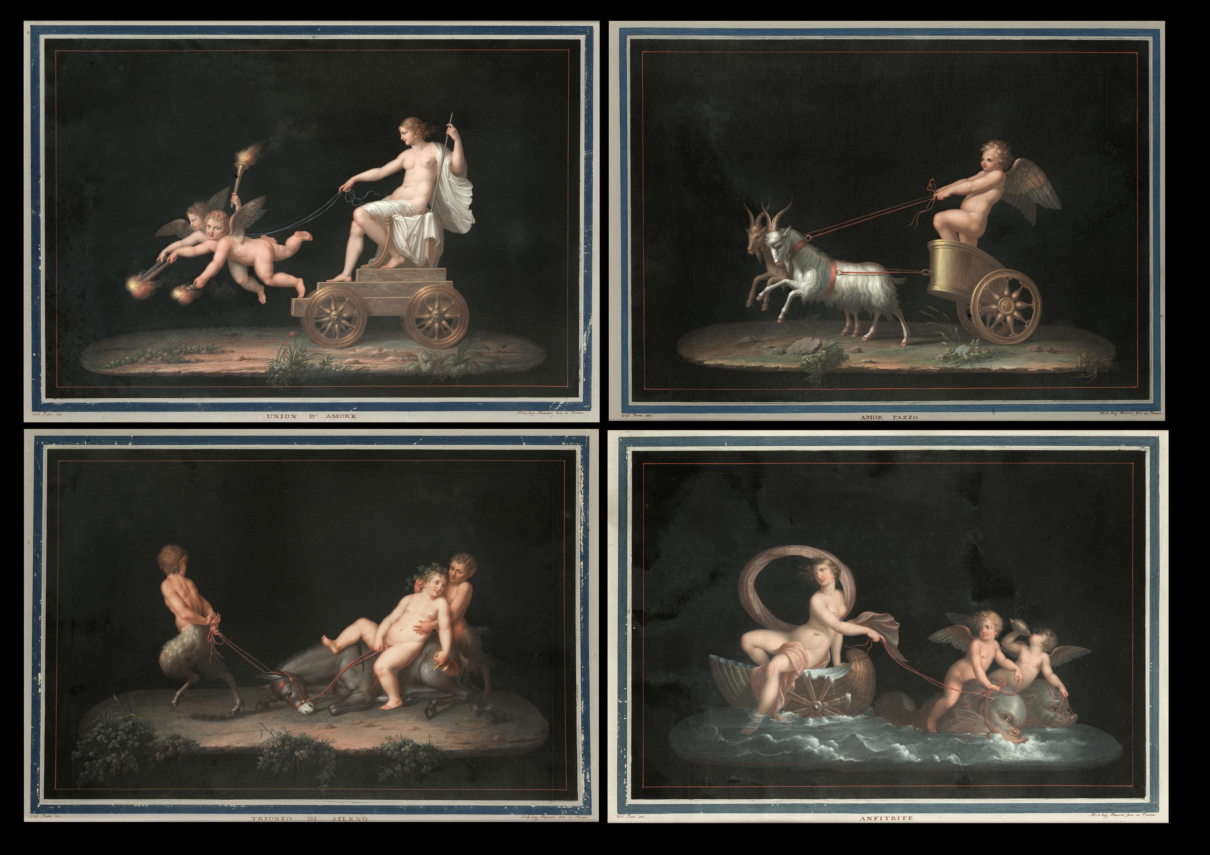 Michelangelo Maestri - Anfitrite, Trionfo di Sileno, Union d\'Amore e Amor Pazzo