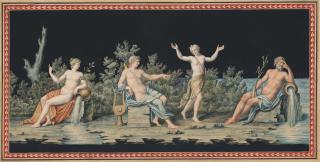 Michelangelo Maestri - Apollo with two river gods and a nymph, perhaps Daphne; and The Rape of Hippodamia