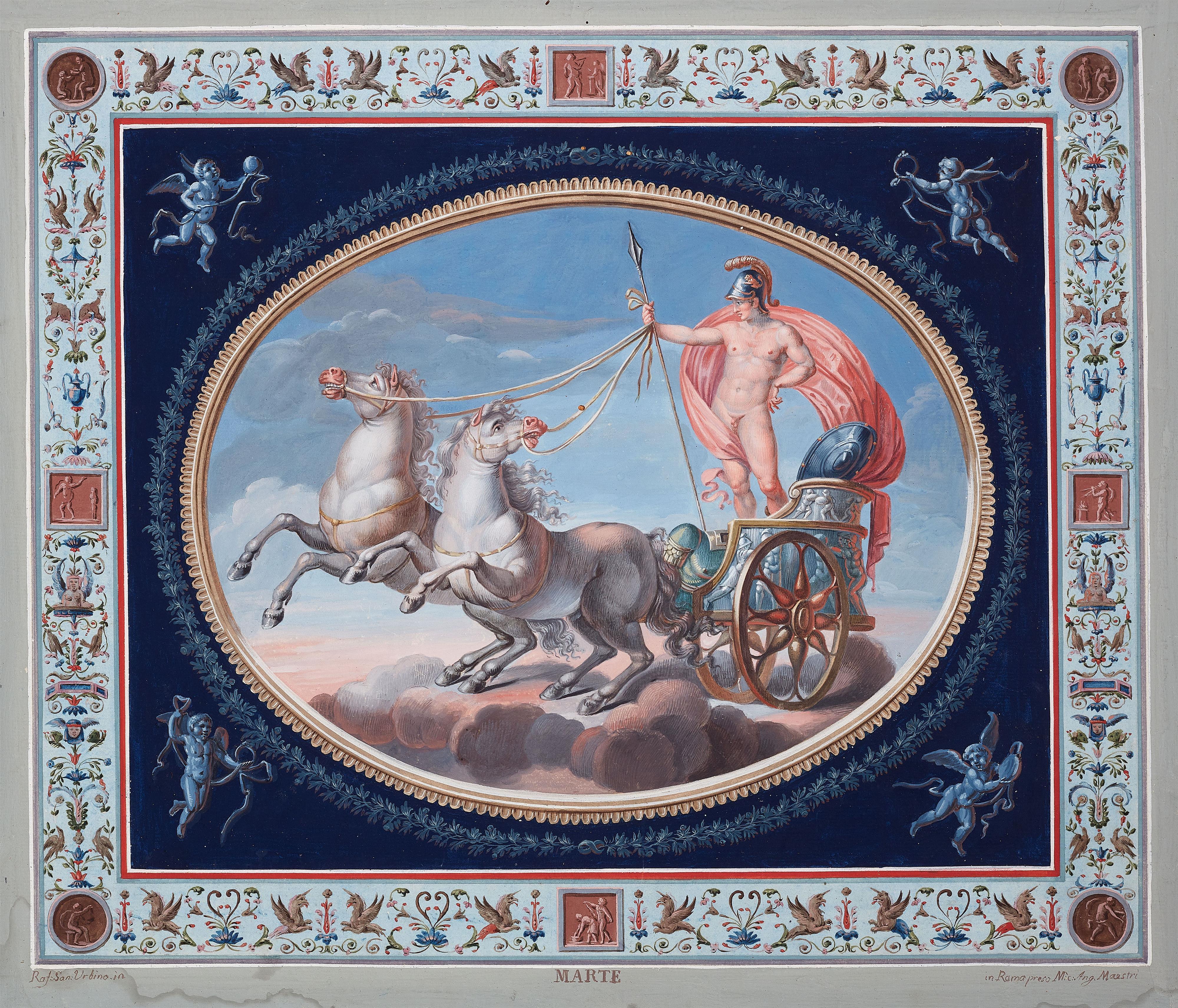 Michelangelo Maestri - Mars auf seinem Pferdewagen