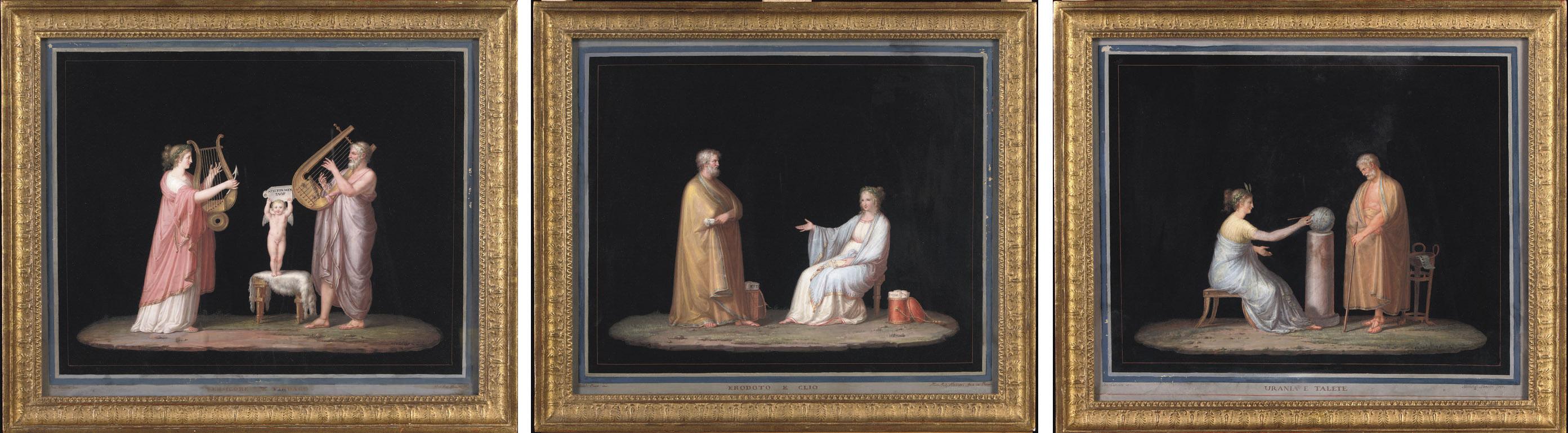 Michelangelo Maestri - Urania E Talette; Tersicore E Pindare; Erodoto E Clio