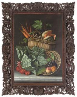 Michelangelo Meucci - Still life of summer fruit and vegetables