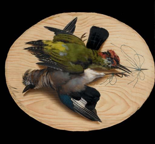 Michelangelo Meucci - Trompe l\'oeil aux oiseaux