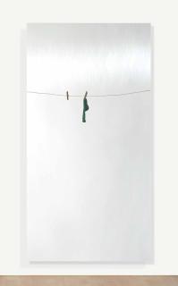 Michelangelo Pistoletto - Calzino Verde Appeso