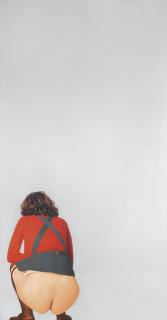 Michelangelo Pistoletto - Donna che fa la cacca (Donna in maglia rossa)